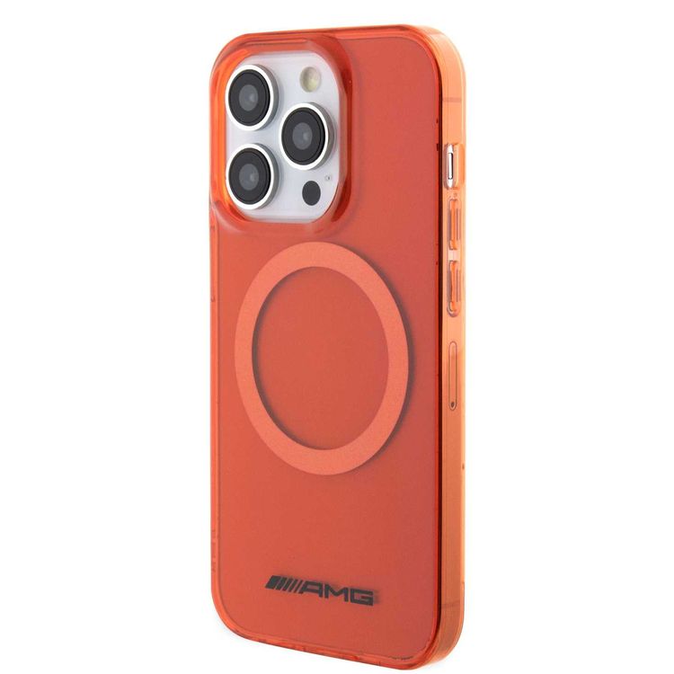 AMG iPhone 15 Pro For Magsafe Transparent Case  - Orange