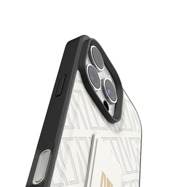 كفر حماية ليفيلو مورفيكس كويرو بمسند لهاتف آيفون 16 برو ماكس، قبضة مدمجة، سهل التركيب، زوايا مقاومة للصدمات - أبيض