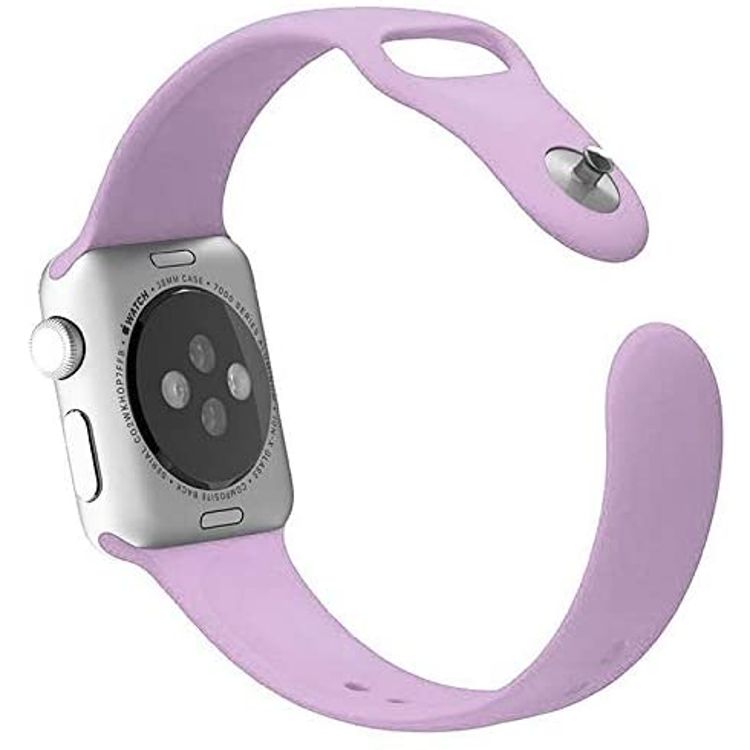 Porodo iGuard Silicone Watch Band Compatible for Apple Watch 38/ 40/ 41mm -Lilac Purple