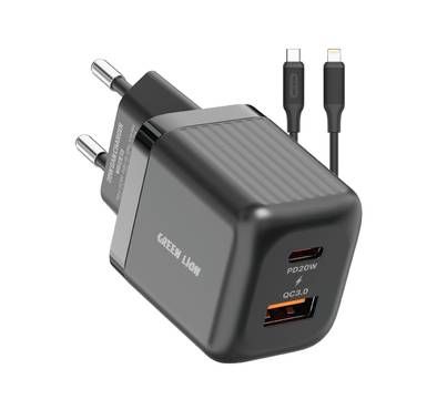 Green Lion Ultra Compact GaN Wall Charger with Dual USB-C...