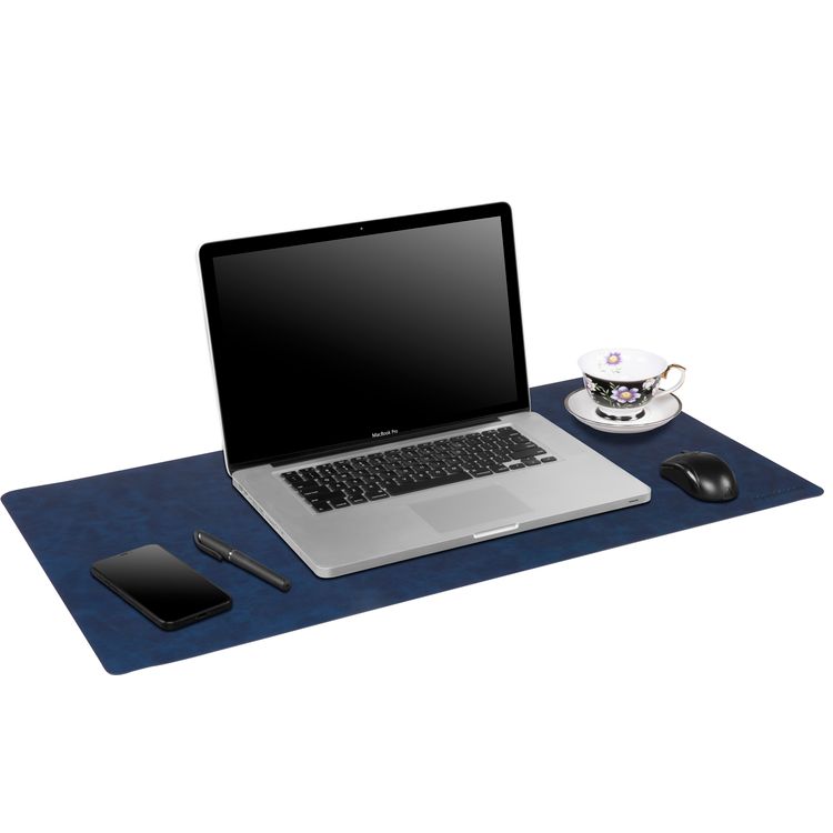 Powerology Vegan Leather Desk Pad - Blue