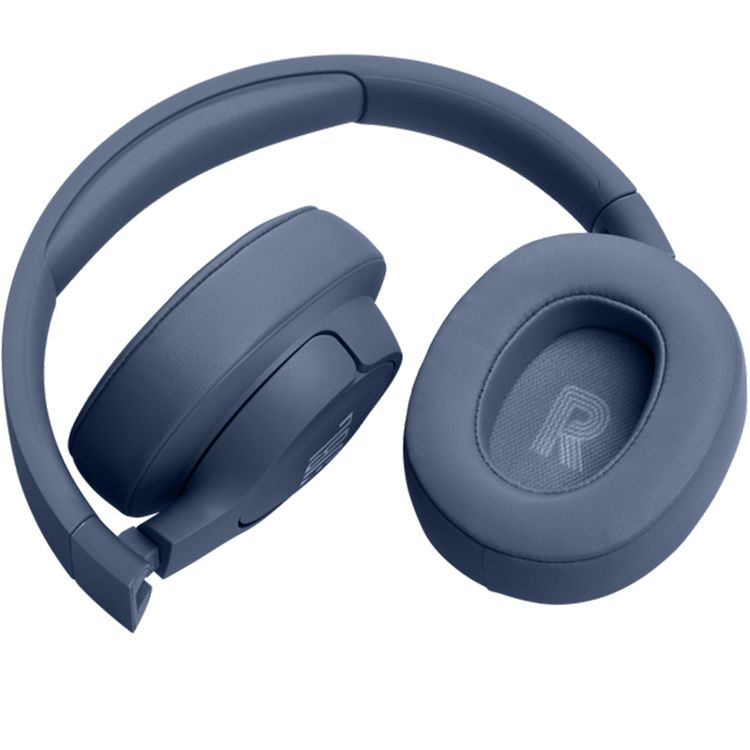 JBL Tune 720BT Wireless Over-Ear Headphones with Voice Aware Technology, Lightweight, Comfortable & Foldable Design, Fast Charge, JBL Pure Bass Sound, Water Resistant, JBL One App - Blue