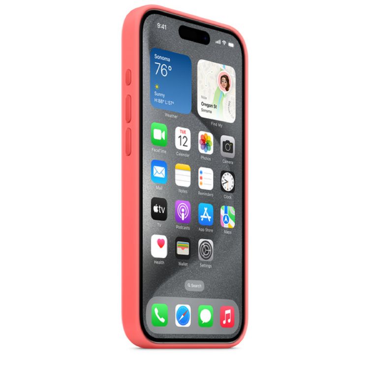 Apple iPhone 15 Pro Max Silicone Case with MagSafe - Guava