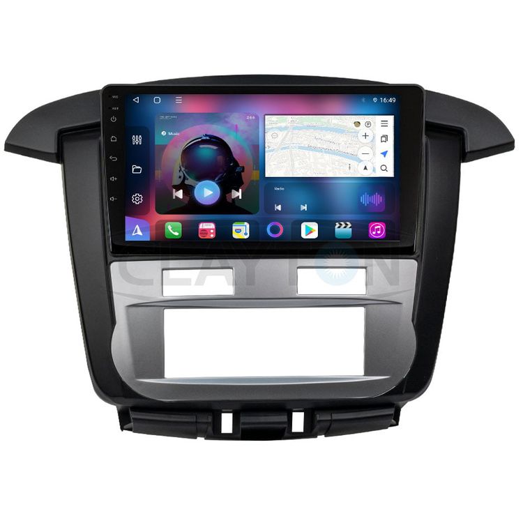 Clayton Android Multimedia System, Toyota Innova 2007-2011, 8 GB, 128 GB - Black