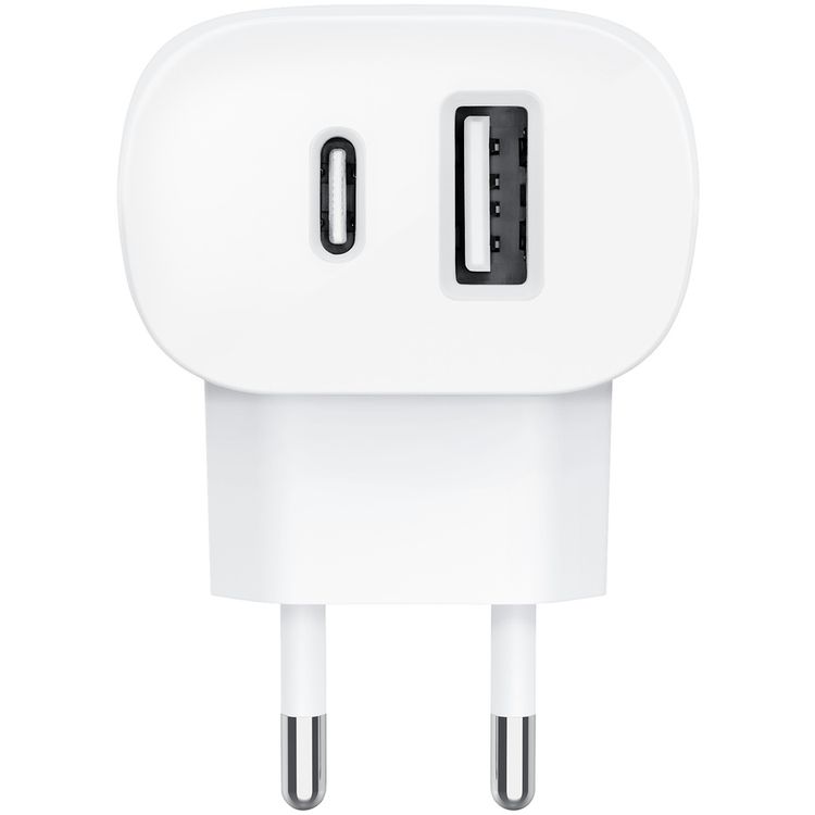 Charger Adapter Belkin WCB008myWH  Charge USB-C + USB-A Wall Charger 32W - White
