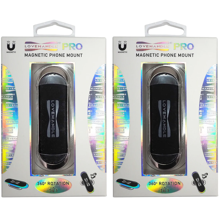 لوفل هاندل برو حامل الهاتف | حامل هاتف للسيارة محمول ومتين - أسود