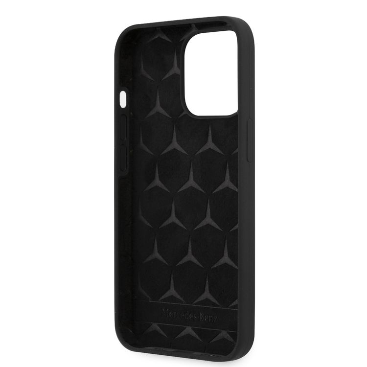 CG MOBILE Mercedes Benz Liquid Silicone Case with Microfiber Lining Compatible for iPhone 13 Pro Max (6.7") Anti-Scratch, Easy Access to All Ports, Drop Protection