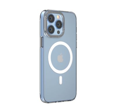 Comma Gold Armor Series Magnetic Case for iPhone 14 Pro Max - Silver