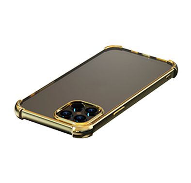 Devia Glitter Shockproof Soft Case Compatible for iPhone 12 Mini (5.4") Scratch Resistant - 1.2m Drop Protection - Anti-yellowish Case - 360° Full Protection Back Cover - Gold