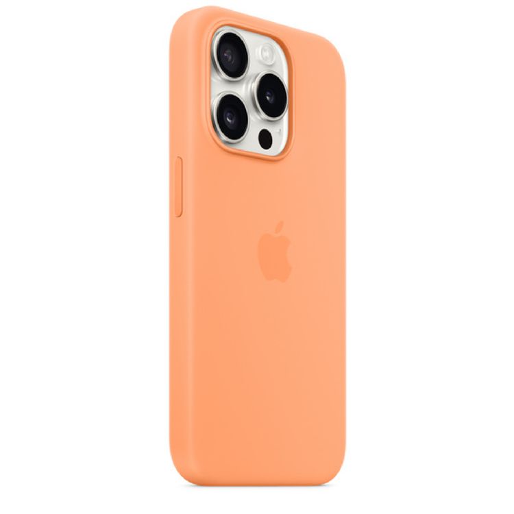 Apple iPhone 15 Pro Max Silicone Case with MagSafe - Orange Sorbet