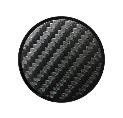 Nuckees Collapsible Phone Stand and Grip with SnugHug Technology Compatible for Magnetic Mounts, 360 Viewing - Black Carbon Graphite