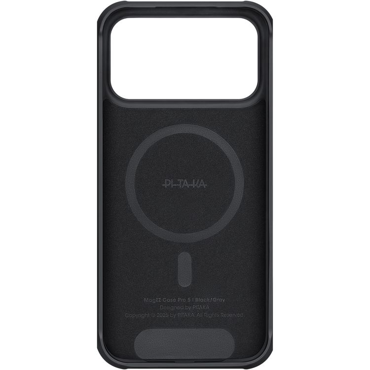 Pitaka Aramid ProGuard Case for iPhone 17 Pro Max with Carbon Fiber Material, Wear, Scratch & scuffs Resistance, Magsafe Compatibility - Black / Gray