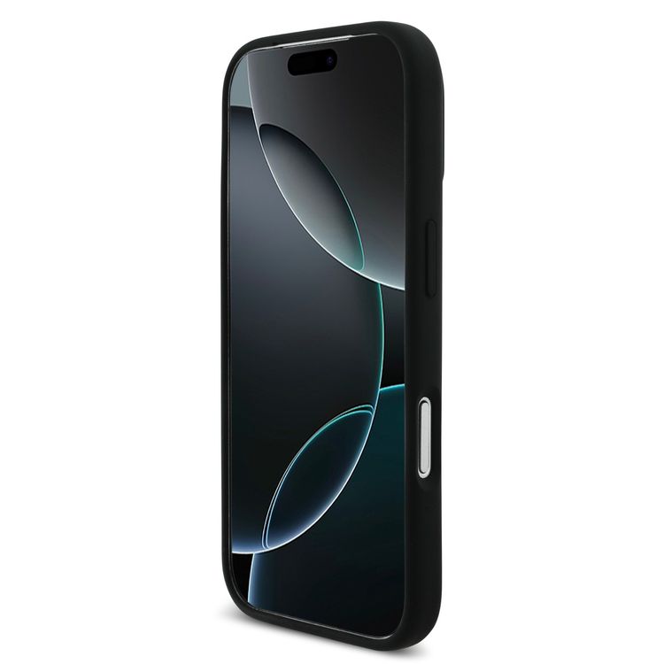 BMW MagSafe Liquid Silicone Case with Printed Tricolor for iPhone 17 Pro Max, Sustainable Packaging, Easy Snap-On Design, Slim Profile, Drop Protection - Black