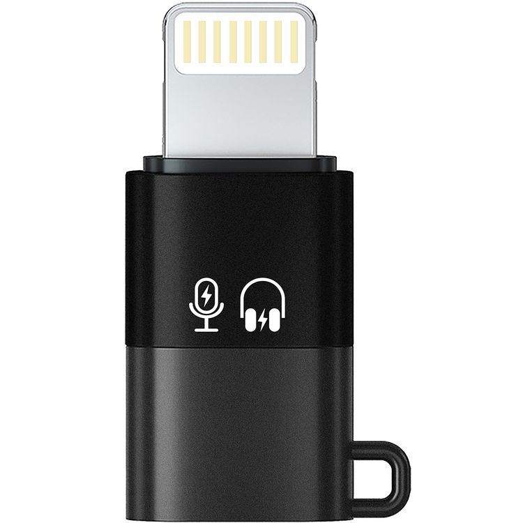 Porodo Audix Pro Lavalier Dual Microphones with Type-C & Lightning Connectoer, Up to 3 Hours Working Time, 1 Hour Charging Time, 40mAh Battery Capacity, Instant Wireless Setup, Auto Pairing Technology, Precise Reverb - Black