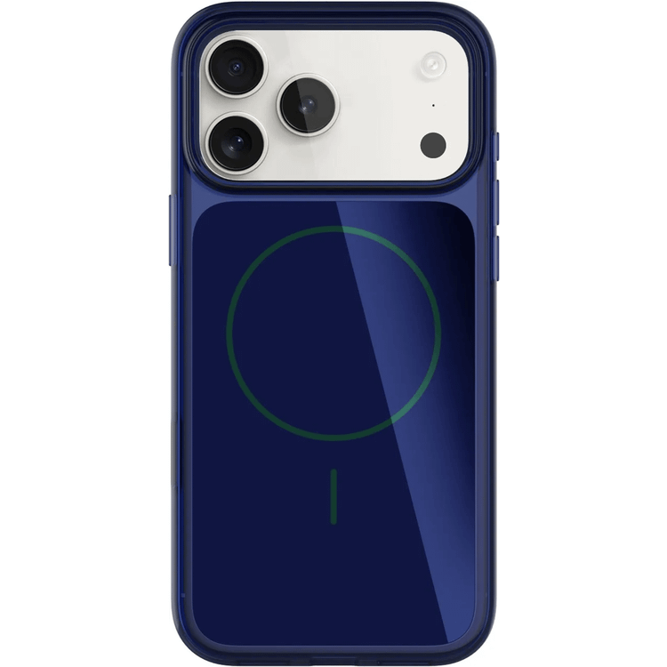 Levelo Opulent Full PC iPhone 17 Pro Case with Strong N52 Magnets, MagSafe Compatible, Camera Control Button, Ever-Clear Technology, 2.0mm PC Frame, Raised Bezel Protection, Military-Grade Protection, Shock-Resistant Bumper, Anti-Scratch Cover - Cobalt Blue