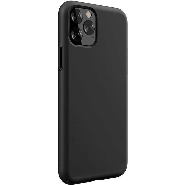 Devia Nature Series Silicone Case Compatible with iPhone 11 Pro Max, Made with Premium Liquid Silicone, Full Protection, Anti-scratch, Shockproof, Stains-Resistant  - Black