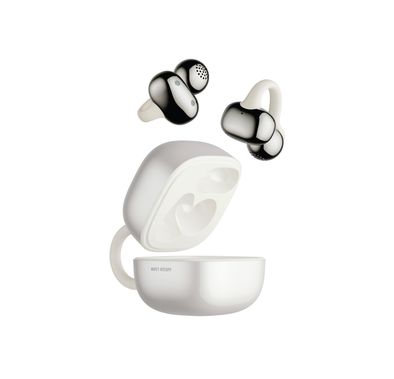 Green Lion Cambridge Wireless Earbuds with 16 Hours Play Time, Bluetooth Version 6.0, ENC Calls, Titanium Alloy, Open-Ear Clip-On Design, IPX4 Water Resistance Level, USB-C Charging Port, 2 Hours Charging Time, 80 Hours Standby Time - White