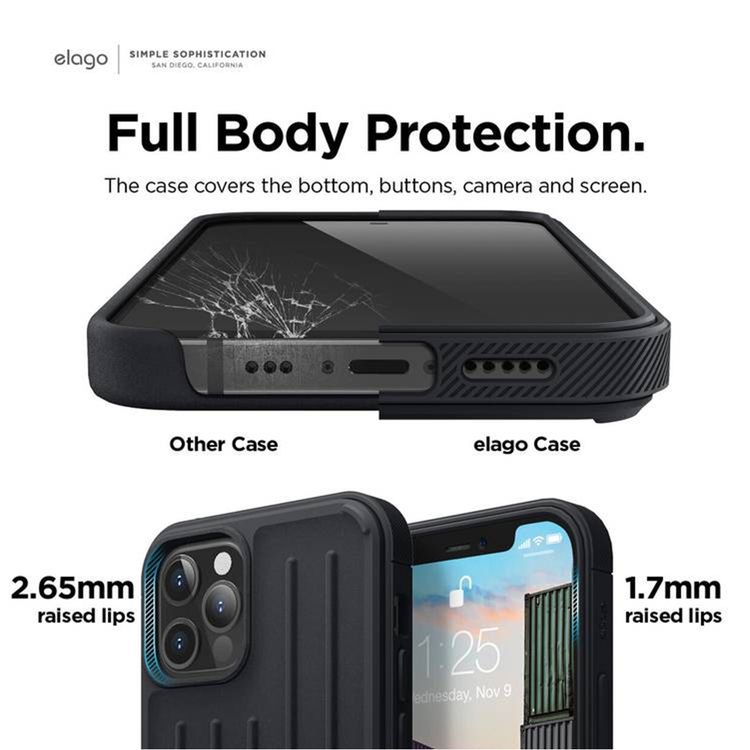Elago Armor Case for iPhone 12 Pro (6.1") - Black