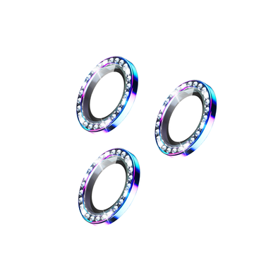 Green Lion Anti-Glare Transparent Diamond Camera Lens, 9H Hardness, Anti-Scratch & Explosion-proof Compatible for iPhone 12 / 12 Pro ( 6.1" ) - Colorful