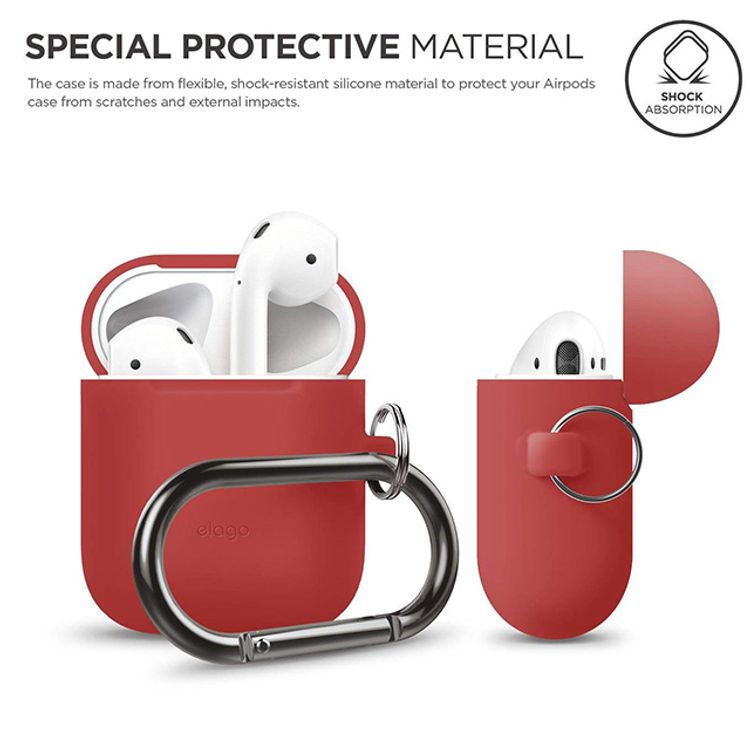 Apple AirPods 1 & 2 Elago Hang Case - Red