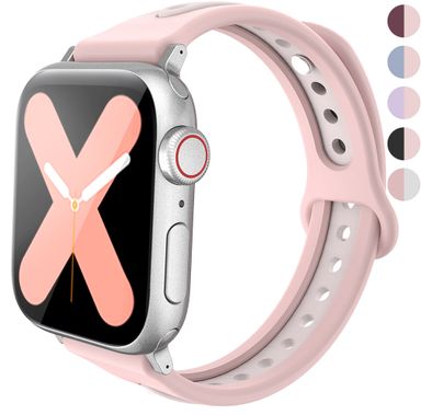 AhaStyle Premium Silicone Apple Watch Band Duotone Design 42 / 44mm