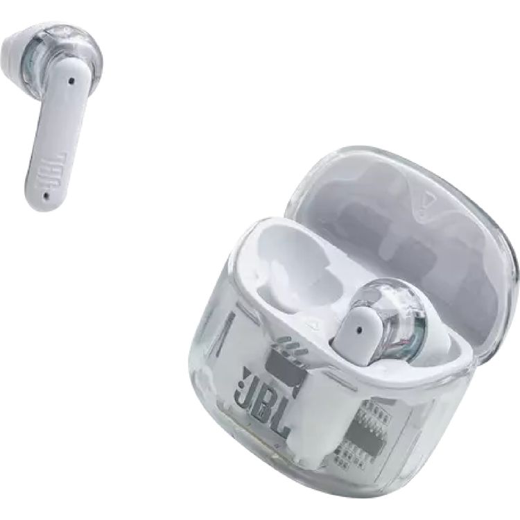 JBL Tune Flex Noise Canceling Earbuds, True Wireless, Smart Ambient, Waterproof, 4.5 Hours Talking Time, Built-in Microphone, Hands Free Calling, Fast Charging - Ghost White