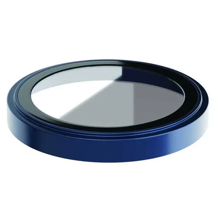 Green Lion HD Plus Camera Lens For iPhone 15 Pro/ 15 Pro Max, Anti Fingerprint & Anti Scratch, High Transparency, Water Resistant, Shatter Protection, Anti-Glare Coating - Dark Blue