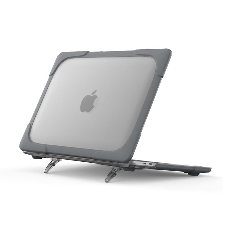 Green Lion Armor Shell Shockproof Case, Heavy Duty Hard Shell Protective Cover with Fold Kickstand Compatible for MacBook Air 13.3" ( 2020 ) Easy Access to All Ports, 360°