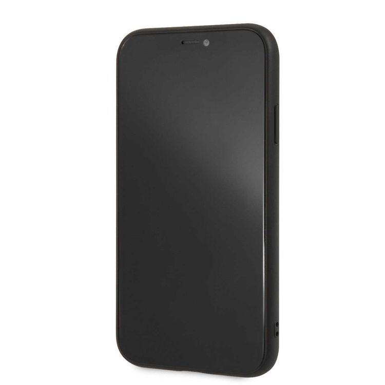 Mercedes-Benz New Organic I Genuine Leather Hard Case for iPhone Xr - Black