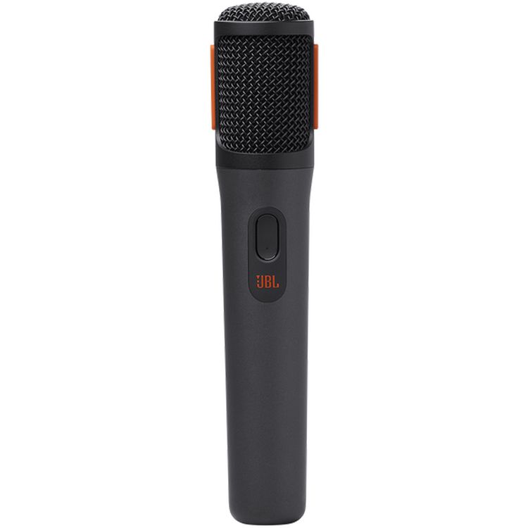 JBL Portable PartyBox Microphone with Digital Wireless Dongle, 20 Hours Working Time, 30m Working Range, Less than 2.5 Hours Charging Time, 3.7V, Li-ion Battery, Built-in Foam Pop Filter, Shock Mount System, Compatible with All PartyBox Speakers - Black