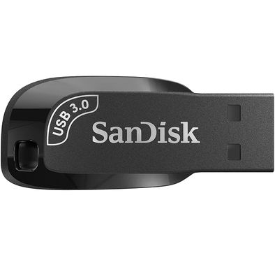 SanDisk 128GB Ultra Shift USB 3.0 Flash Drive, Black, Roll over image to zoom in SanDisk 128GB Ultra Shift USB 3.0 Flash Drive - Black