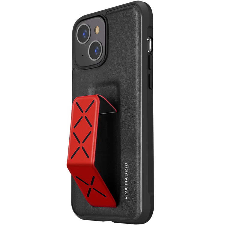 Viva Madrid Synthetic leather Morphix Case with Foldable Multi-functional Handle Grip Stand Compatible for iPhone 13