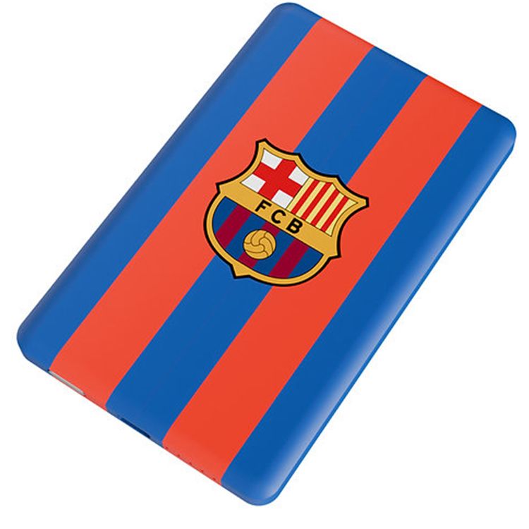 FC Barcelona PB-W5K MagSafe 5000mAh Power Bank with 15W Maximum Wireless Output, LED Light Indicator, Pass-Through Power Technology, 3000mAh Rated Capacity - Red / Blue