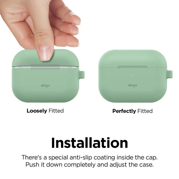 Elago Original Hang Case for Airpods Pro - Pastel Green