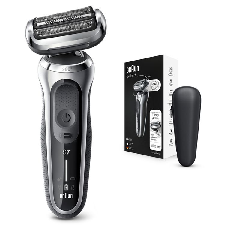 ماكينة الحلاقة براون Series 7 70-S1000S الرطبة والجافة - فضة