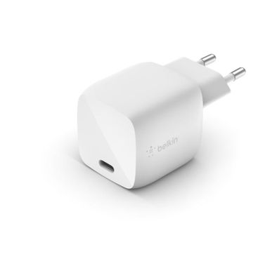 Belkin Boost Charge USB-C GaN Wall Charger 30W EU Fast Charging Adapter - White