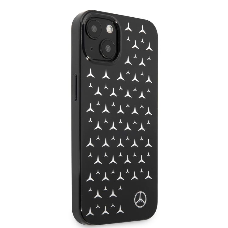 CG MOBILE Mercedes Benz PC/TPU Case with Electroplated Stars Pattern Compatible for iPhone 13 (6.1") Anti-Scratch, Easy Access to All Ports, Drop Protection