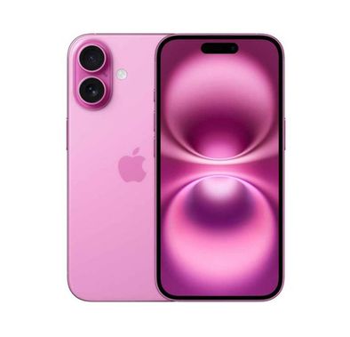 Apple iPhone 16 with 512GB Capacity, TDRA Version, 6.1‑inch Screen Size, USB-C Connector Type, 6‑Core CPU, 5‑Core GPU, 5G Network Technology, Splash, Water & Dust Resistant - Pink