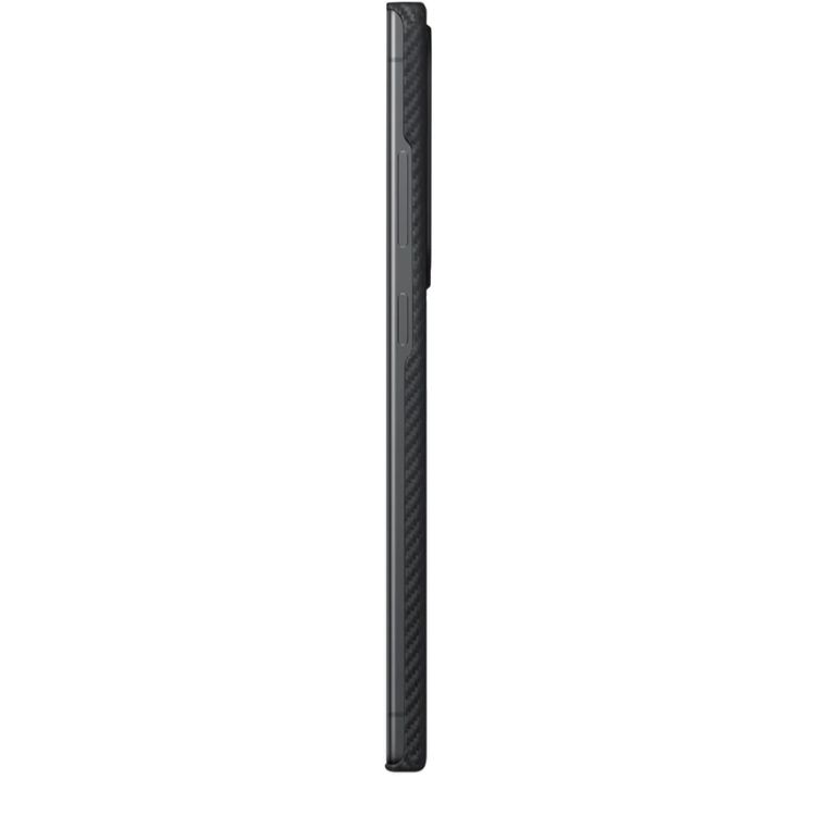 Pitaka MagEZ Case 4 for Samsung Galaxy S24 Series, MagSafe compatible, Anti-Slip Textured Grip, Impossibly Thin Size and Lightweight - Black/Grey Twill