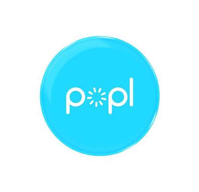 Popl Digital Business Card and Phone Accessory - NFC Tag That Instantly Shares Social Media, Contact Info, Music, Payment Platforms - Compatible with iOS and Android - Blue