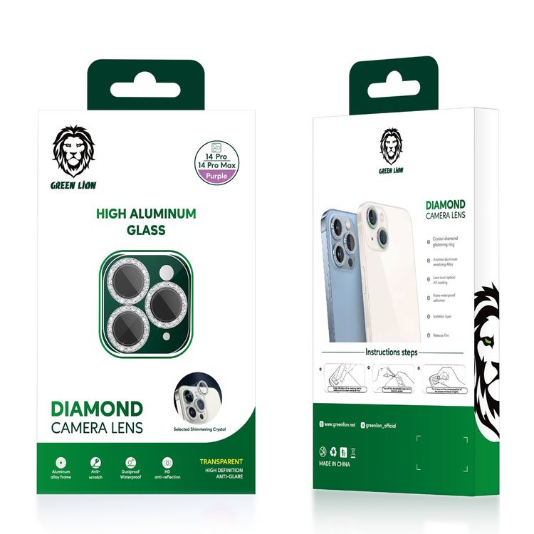 Green Lion Diamond Camera Lens