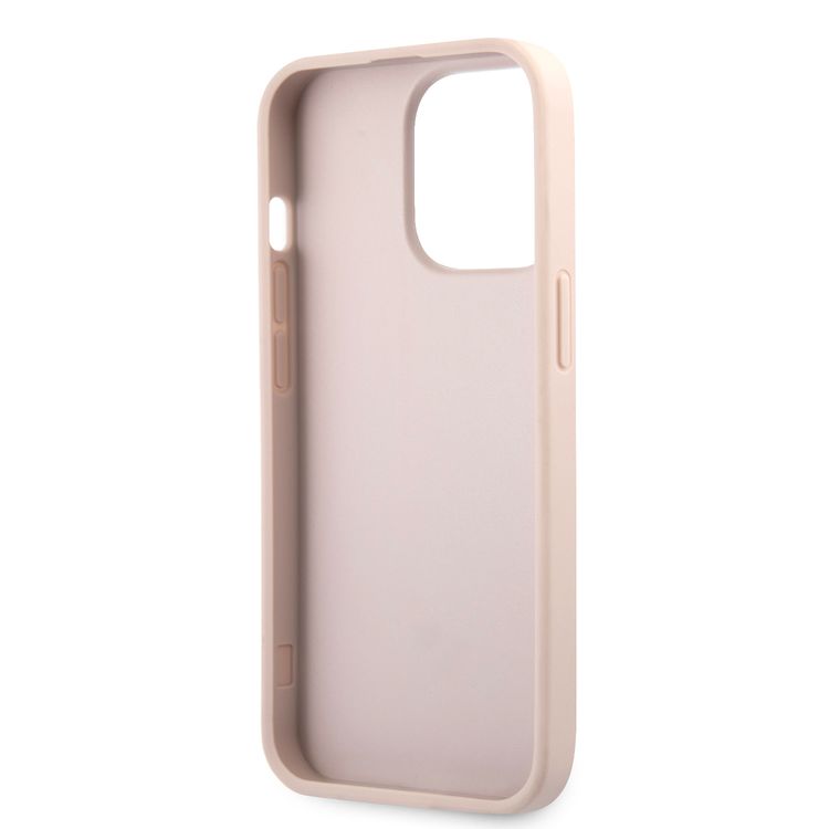 CG MOBILE Guess 4G PU Leather Case with Printed Stripe Compatible for iPhone 13 Pro (6.1") Anti-Scratch, Easy Access to All Ports, Shock Absorption