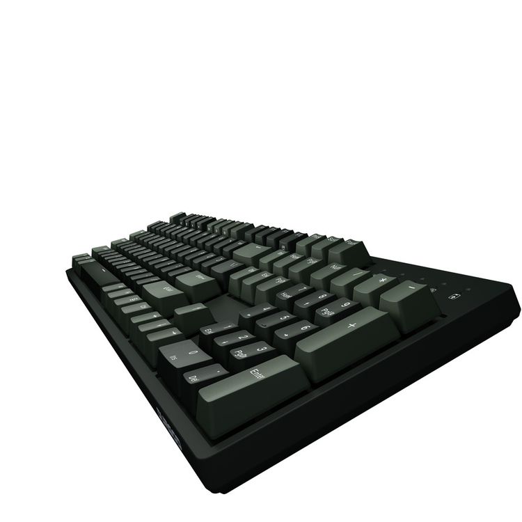 Durgod Taurus K310 Wireless Mechanical Gaming Keyboard 104 KeDouble Shot PBT NKRO (Cherry Red,Brown) - Black/Dark Green