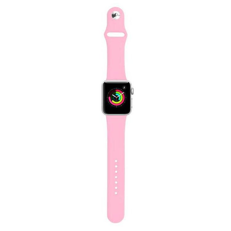 Porodo iGuard  Silicone Watch Bandfor Apple Watch 40mm / 38mm /41 mm - Light Pink
