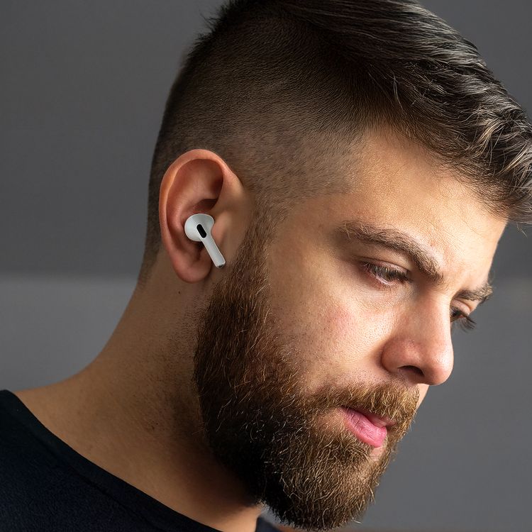 Porodo Soundtec ANC Earbuds Pro II True Wireless with 4 Hours Working Time, Wireless Charging Compatibility, 10m Transmission Distance, 30 Hours Earbuds Standby Time - White