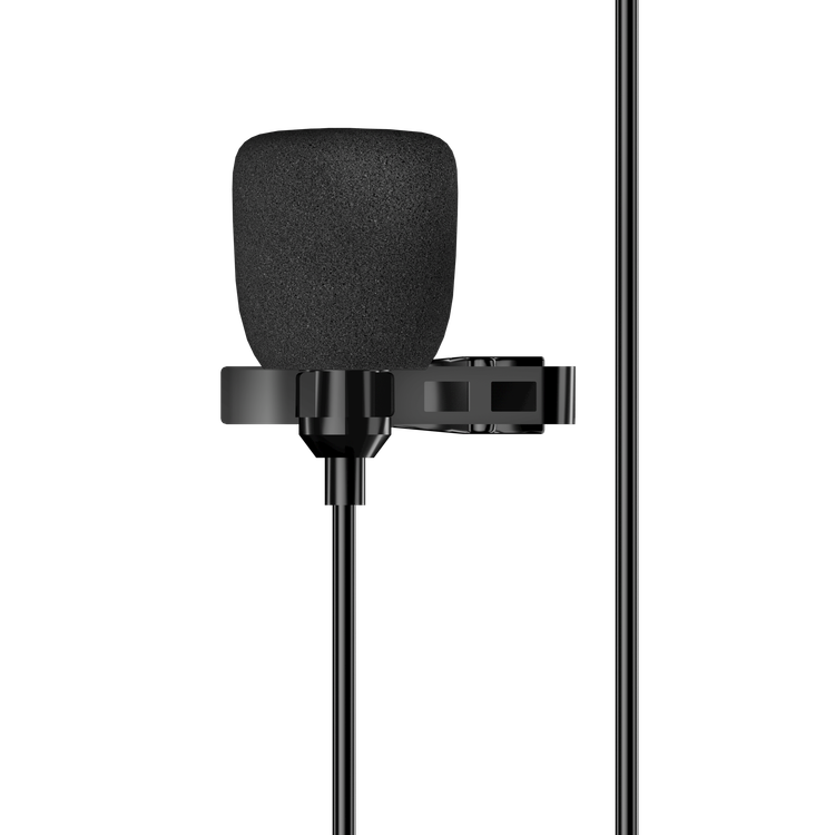 Devia Smart Series Wired Microphone Type-C, Simple and Stylish, Ultra-Lightweight, Hi-Fi Loudspeaker, Made Oxygen-Free Copper Plating Silver Wire + TPE, Durable Cord - Black