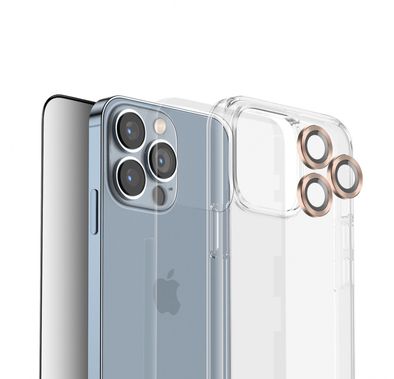 Green Lion 4 in 1 360° Privacy Protection Pack for iPhone 13 Pro Max ( 6.7" ) - Gold