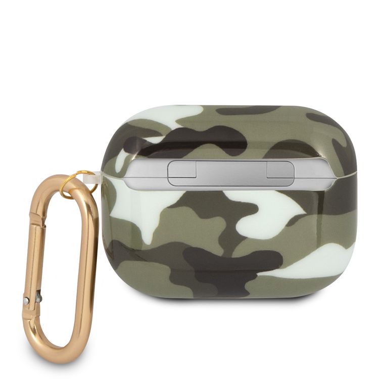  سي جي موبايل من غيس جراب تمويه لامع من مادة البولي يوريثان الحراري مع حلقة مضادة للفقد متوافقة مع ايربودز ، غطاء مقاوم للخدش والسقوط ، جراب واقٍ من السيليكون مقاوم للغبار متوافق مع ايربودز برو مرخص رسميًا