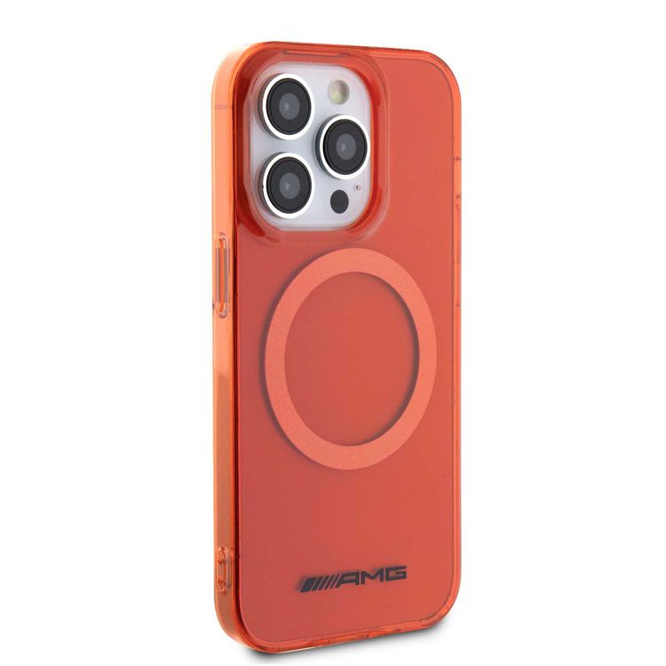 AMG iPhone 15 Pro For Magsafe Transparent Case  - Orange