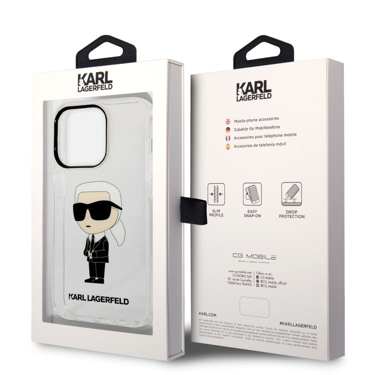 Karl Lagerfeld Hard Case IML NFT Ikonik iPhone 14 Pro Max - Clear